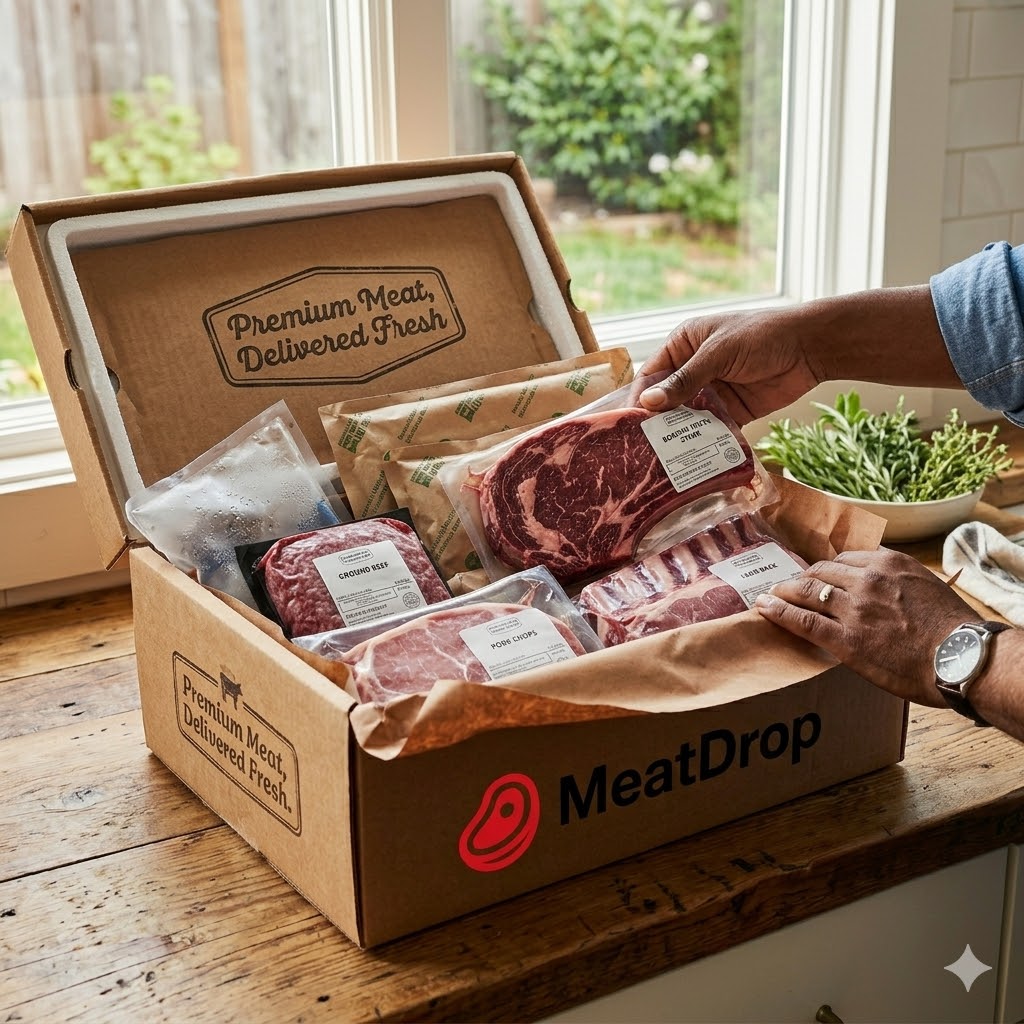 MeatDrop premium meat delivery box